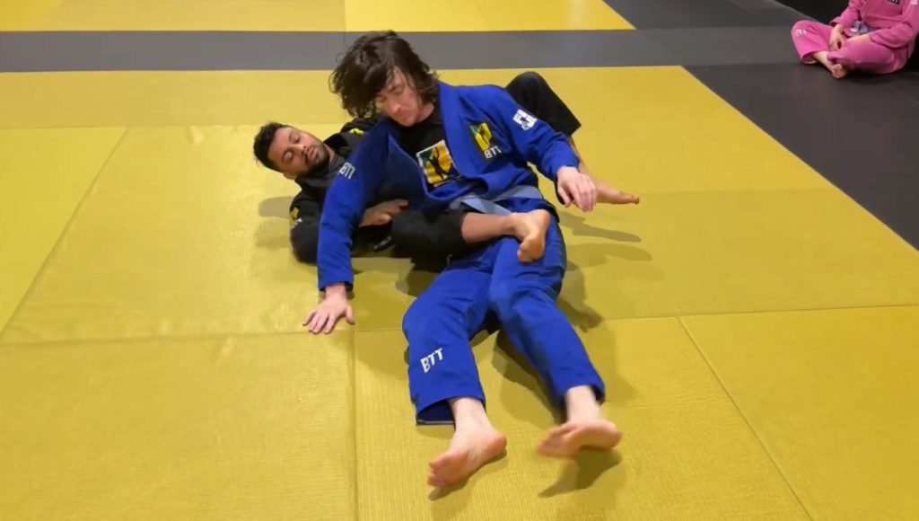 Forcing the back take From the Mount with the gift wrap — BJJ technique at Banzai Jiu-Jitsu