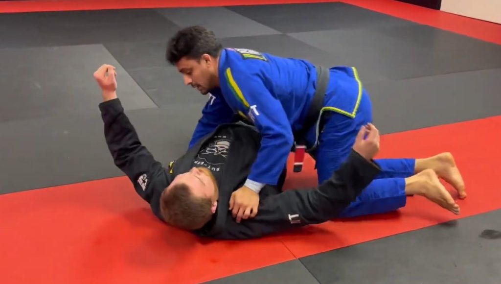 Side control transitions when opponent turtles in — BJJ technique at Banzai Jiu-Jitsu