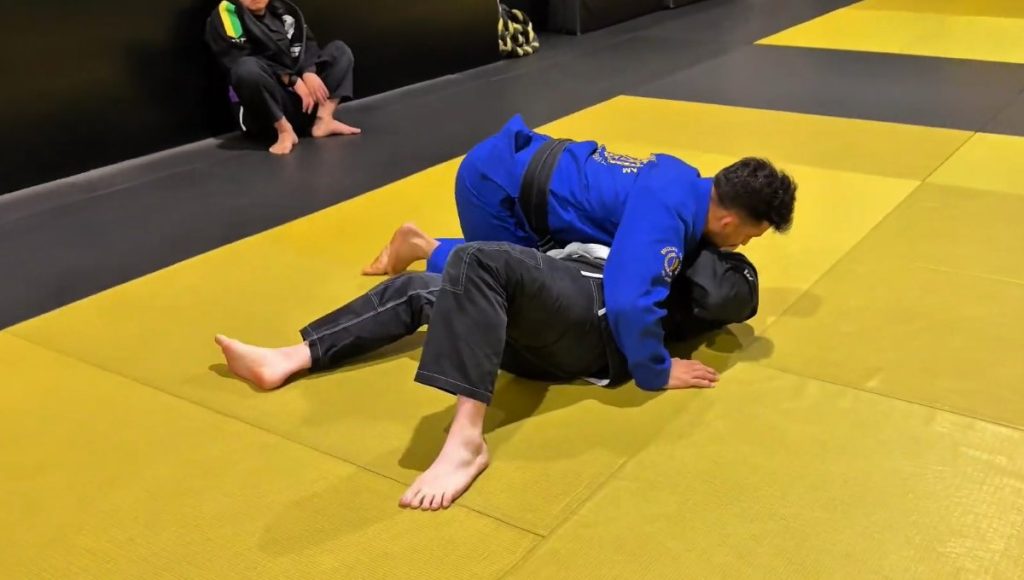 Shin to shin guard to single leg X sweep — BJJ technique at Banzai Jiu-Jitsu